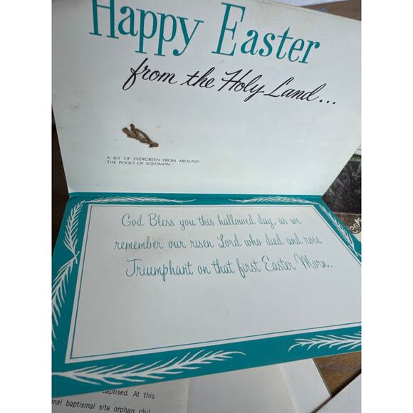 Vintage Holy Land Missions Cards Lot of 16 Unused Greeting Cards Mementos Easter - Picture 4 of 11